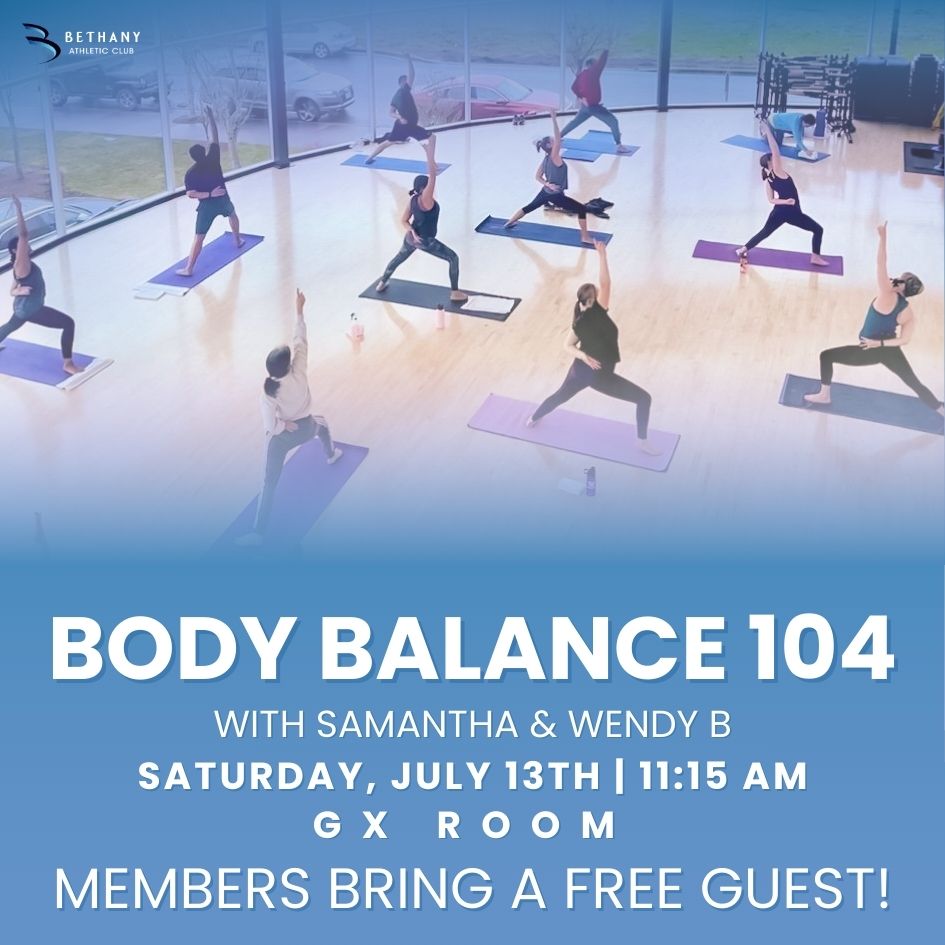 Body Balance Class Flyer at Bethany Athletic Club in Portland Oregon