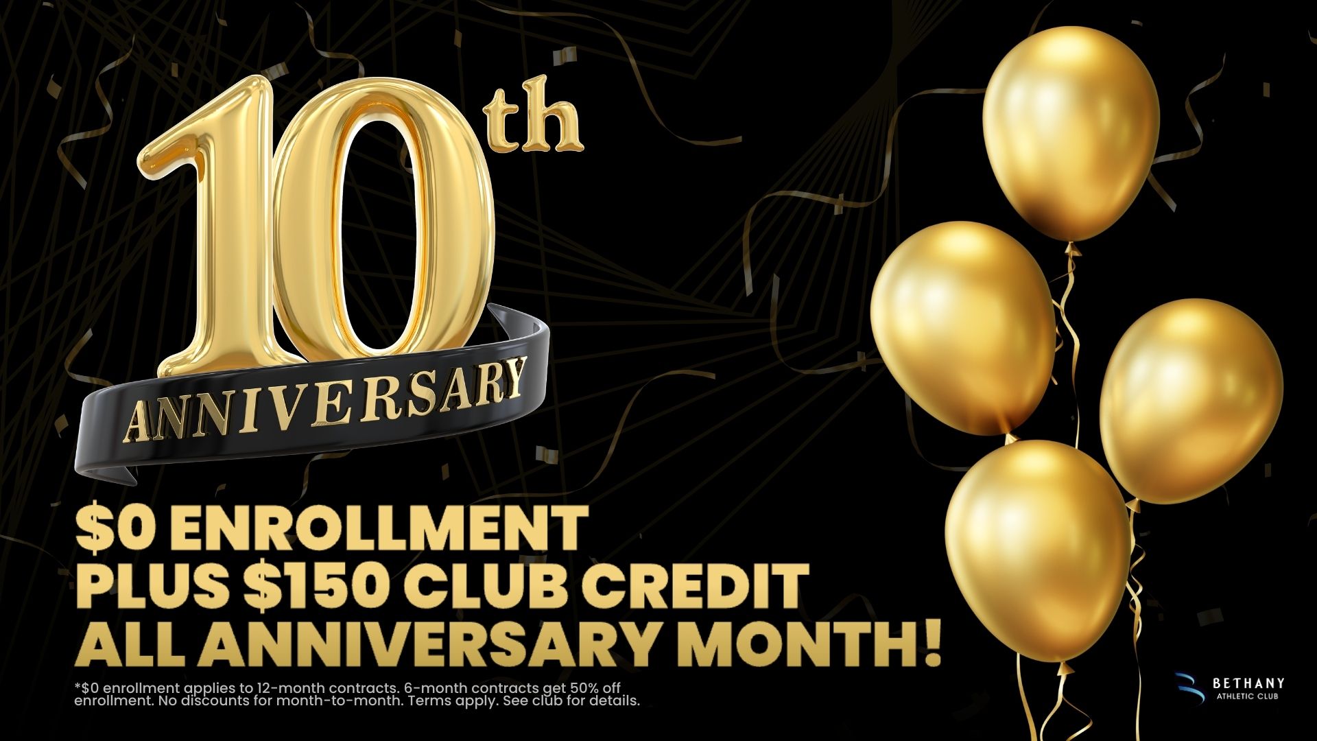 Anniversary special at Bethany Athletic Club in Portland Oregon