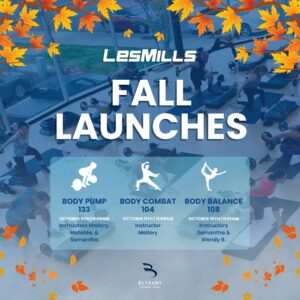les mills fall launch flyer 2025 at Bethany Ahtletic Club in portland oregon
