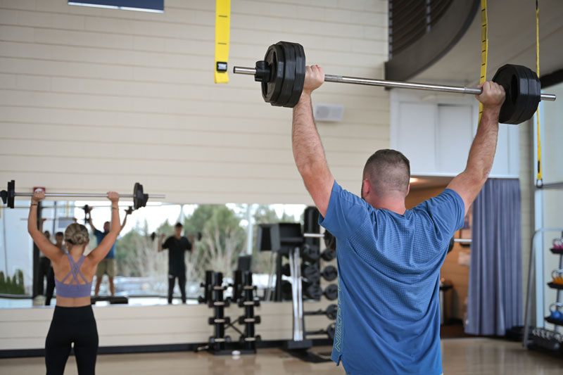 Group exercise class at Bethany Athletic Club in Portland Oregon